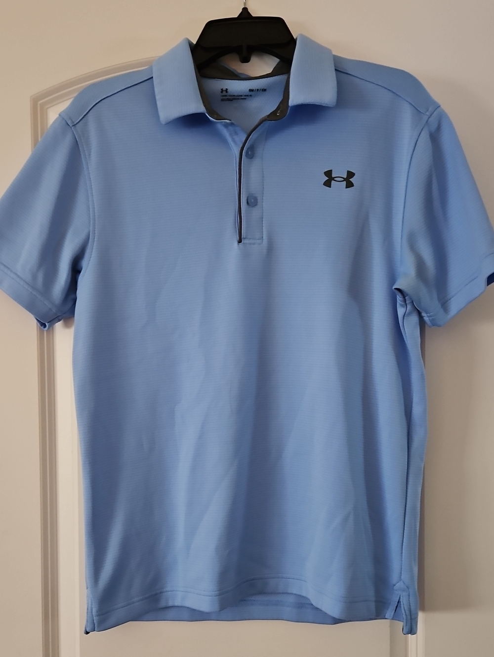 Under Armour Men’s Sky Blue Polo with Contrast Logo